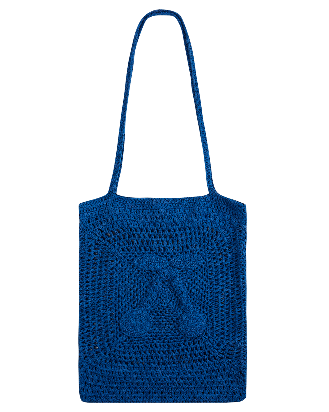 Sac filet cerise bleu