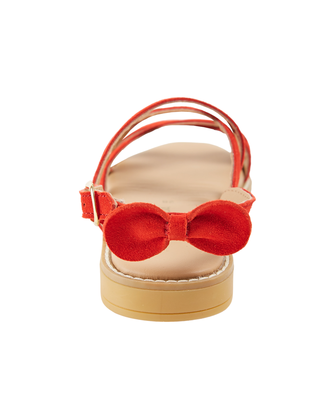 Sandales croisées - Noeud rouge