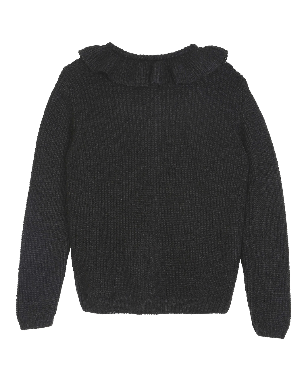 Cardigan alpaga collerette noir