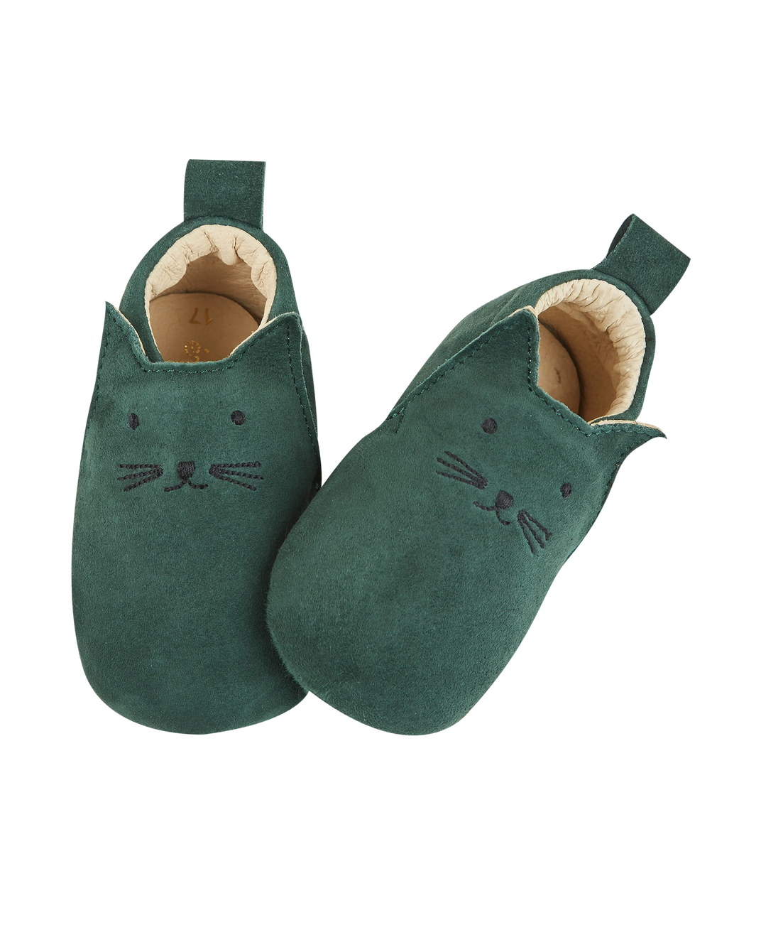 Cedar leather kitten slippers