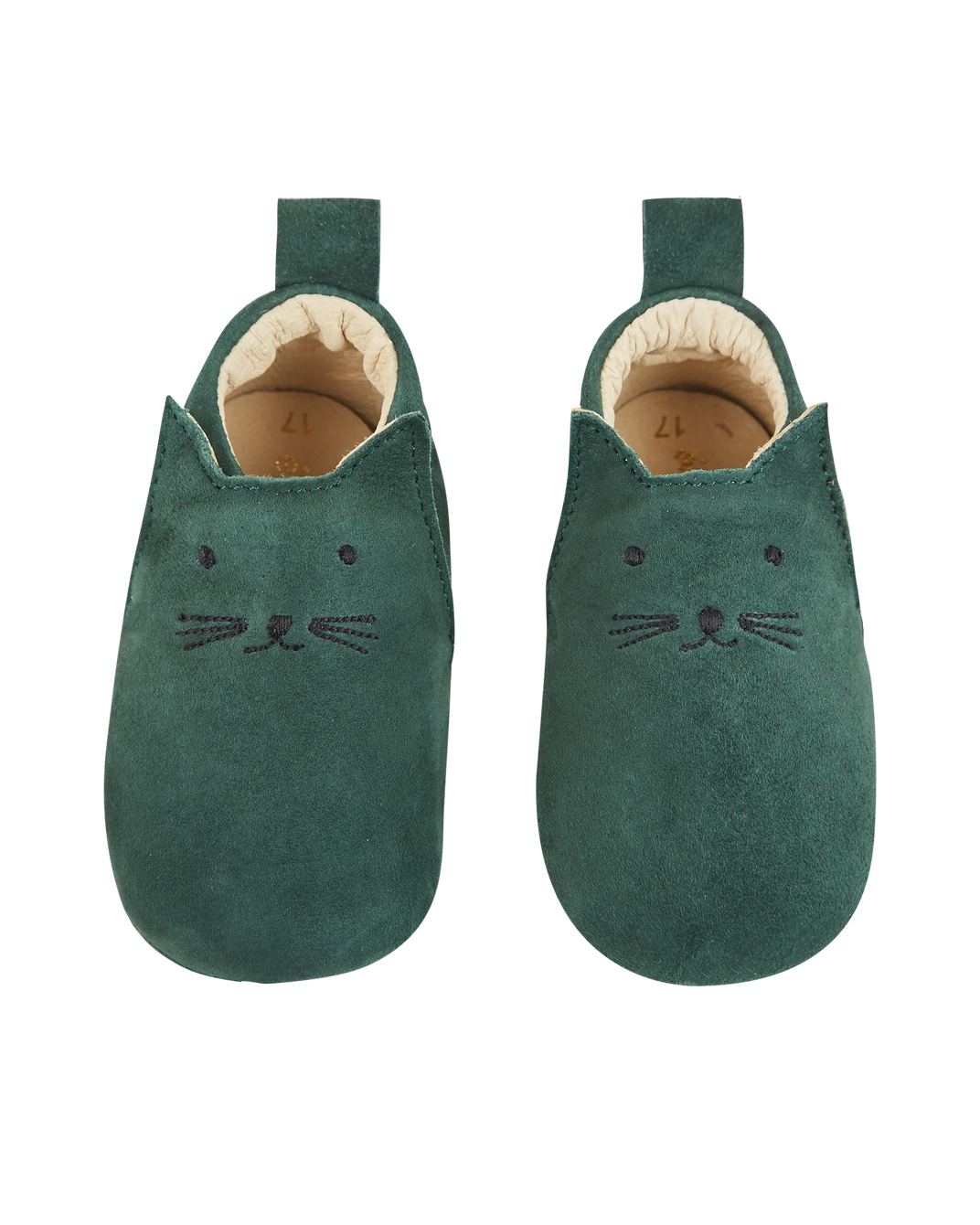 Cedar leather kitten slippers
