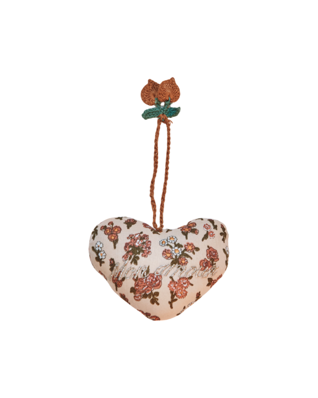 Decorative heart "My love" country pink