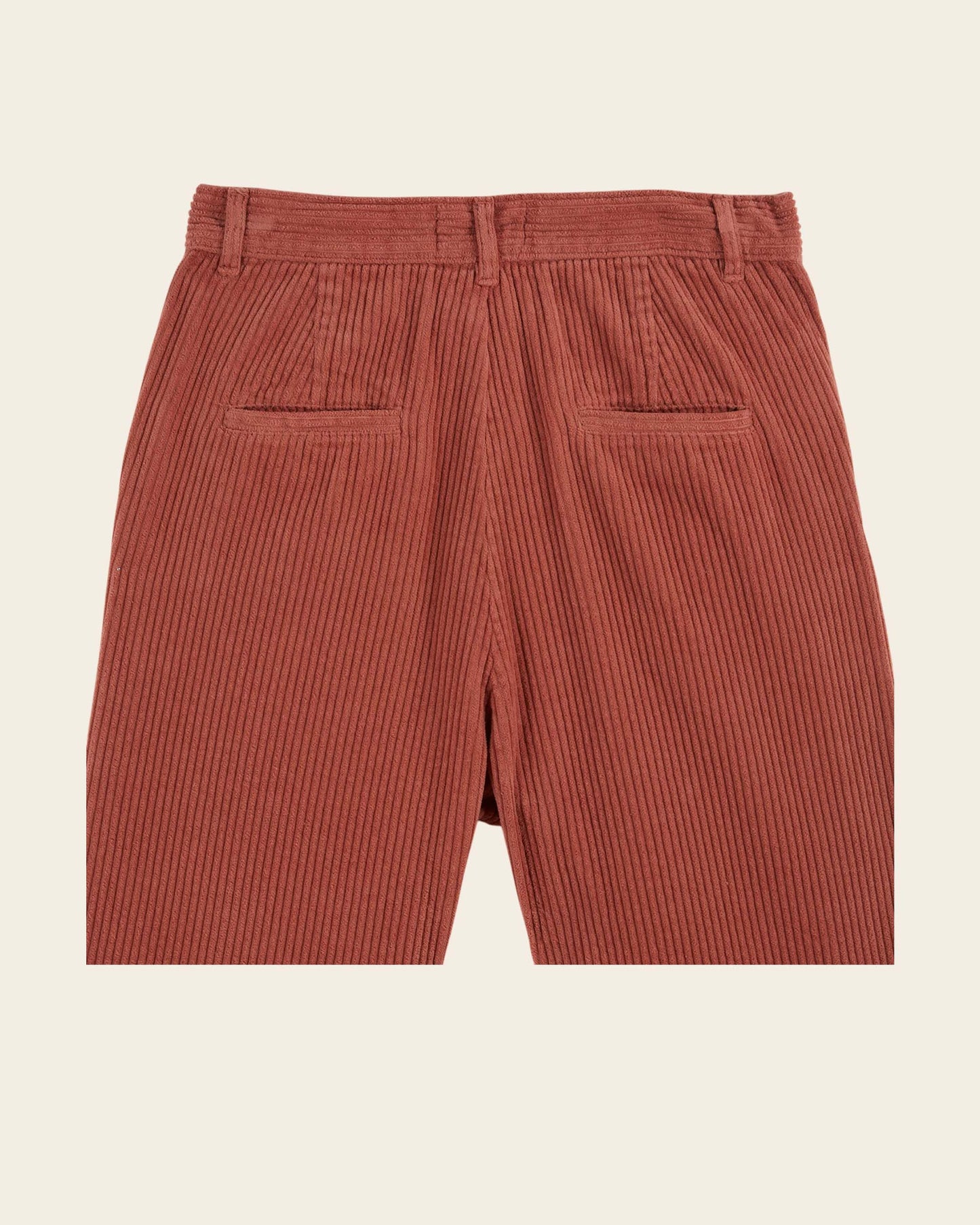 straight brick velvet pants