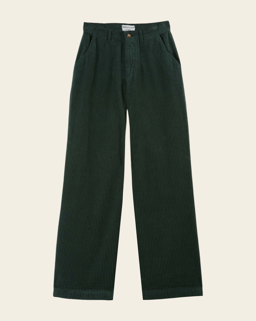 straight fern velvet pants