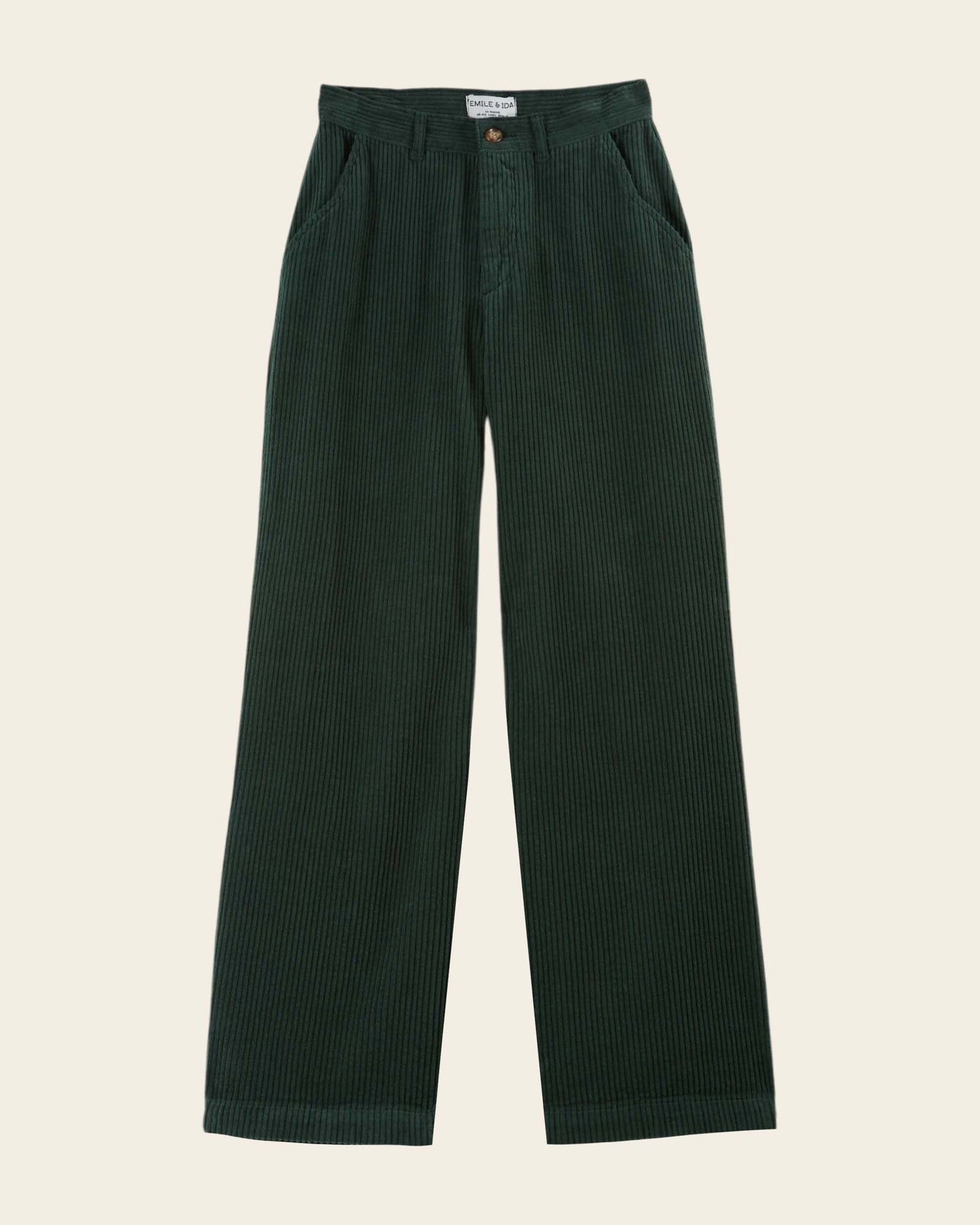 straight fern velvet pants
