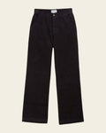 black velvet straight pants