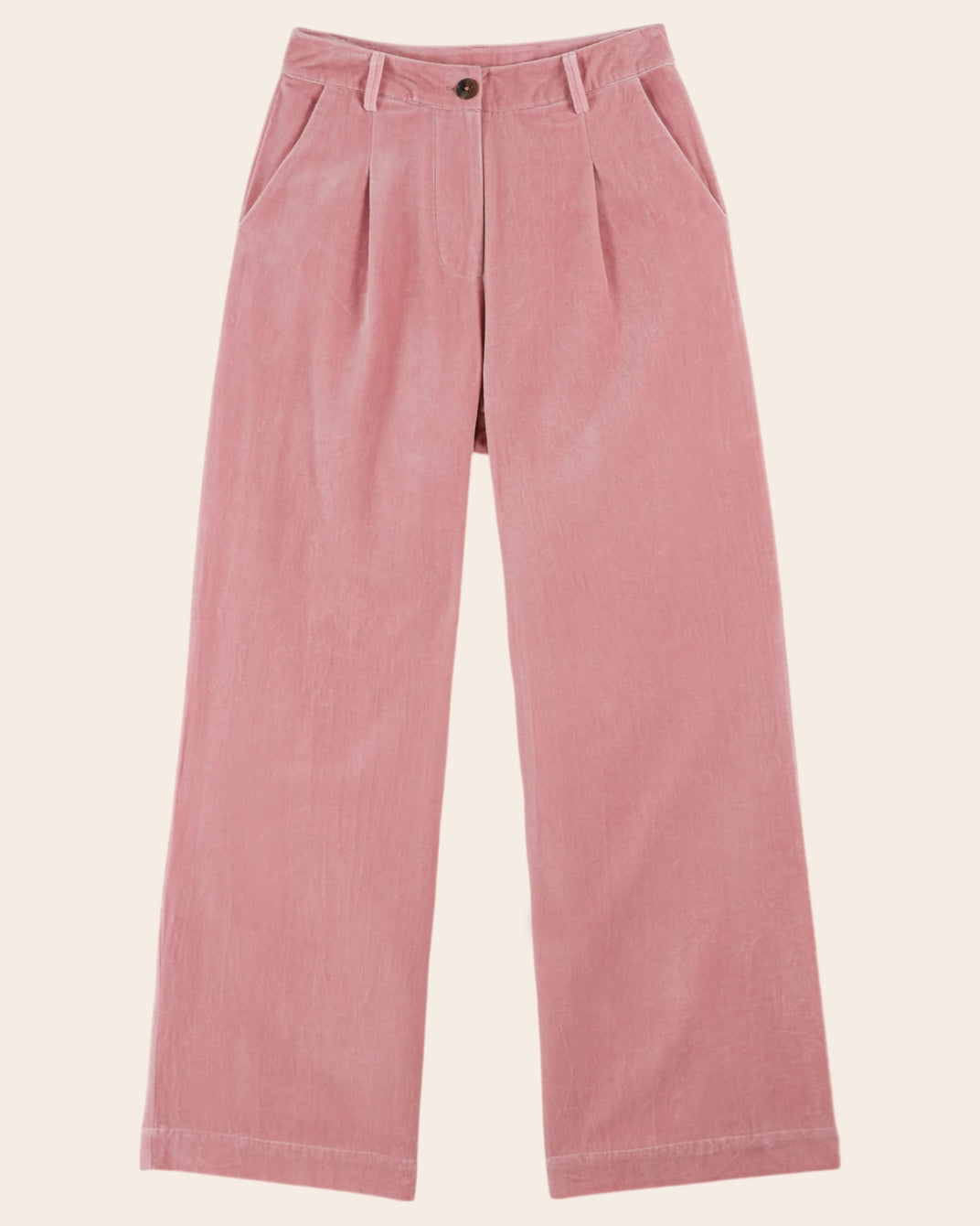 wide-legged velvet dragee pants
