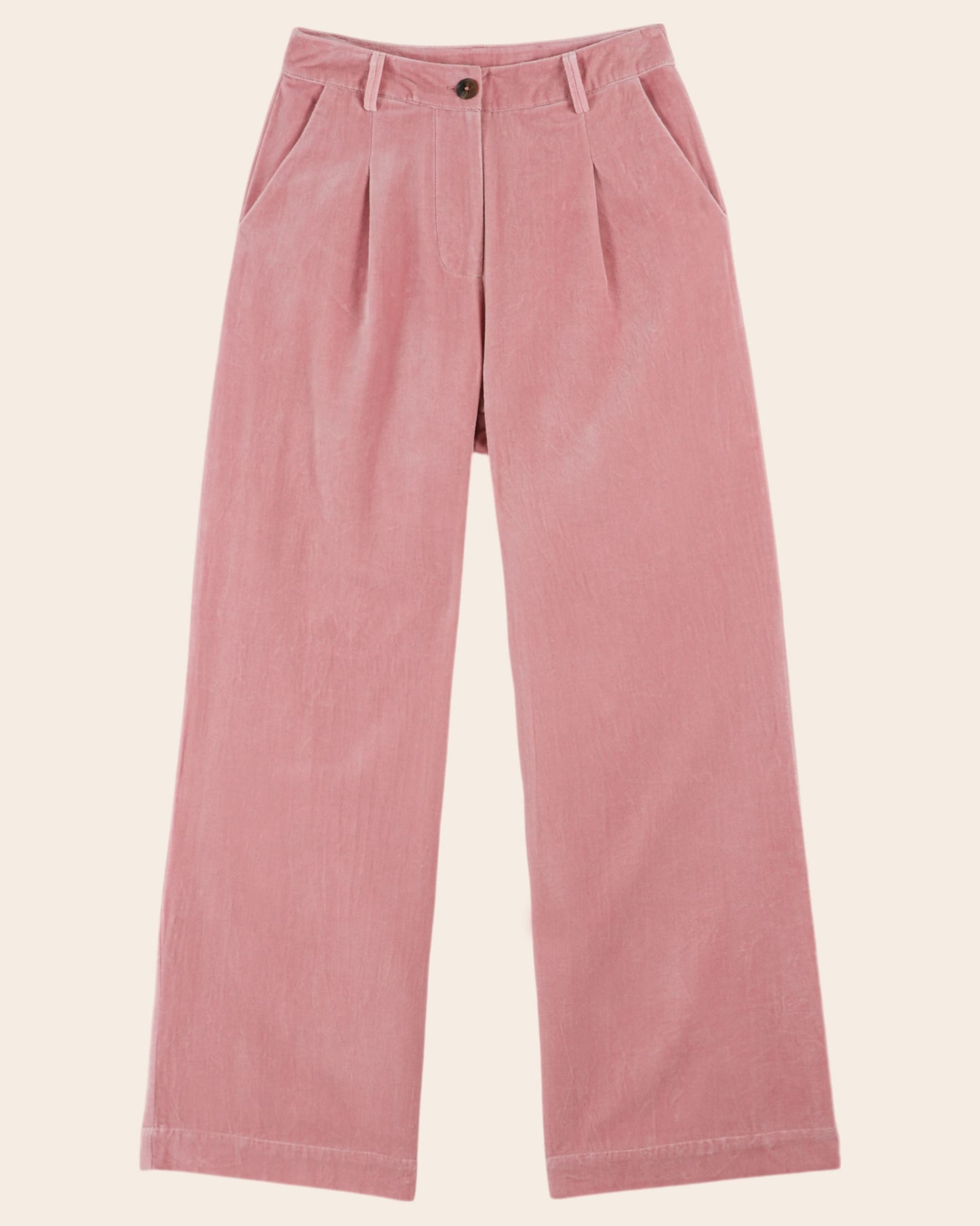 Pantalon velours rose