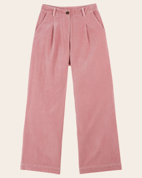 Pantalon - Velours rose