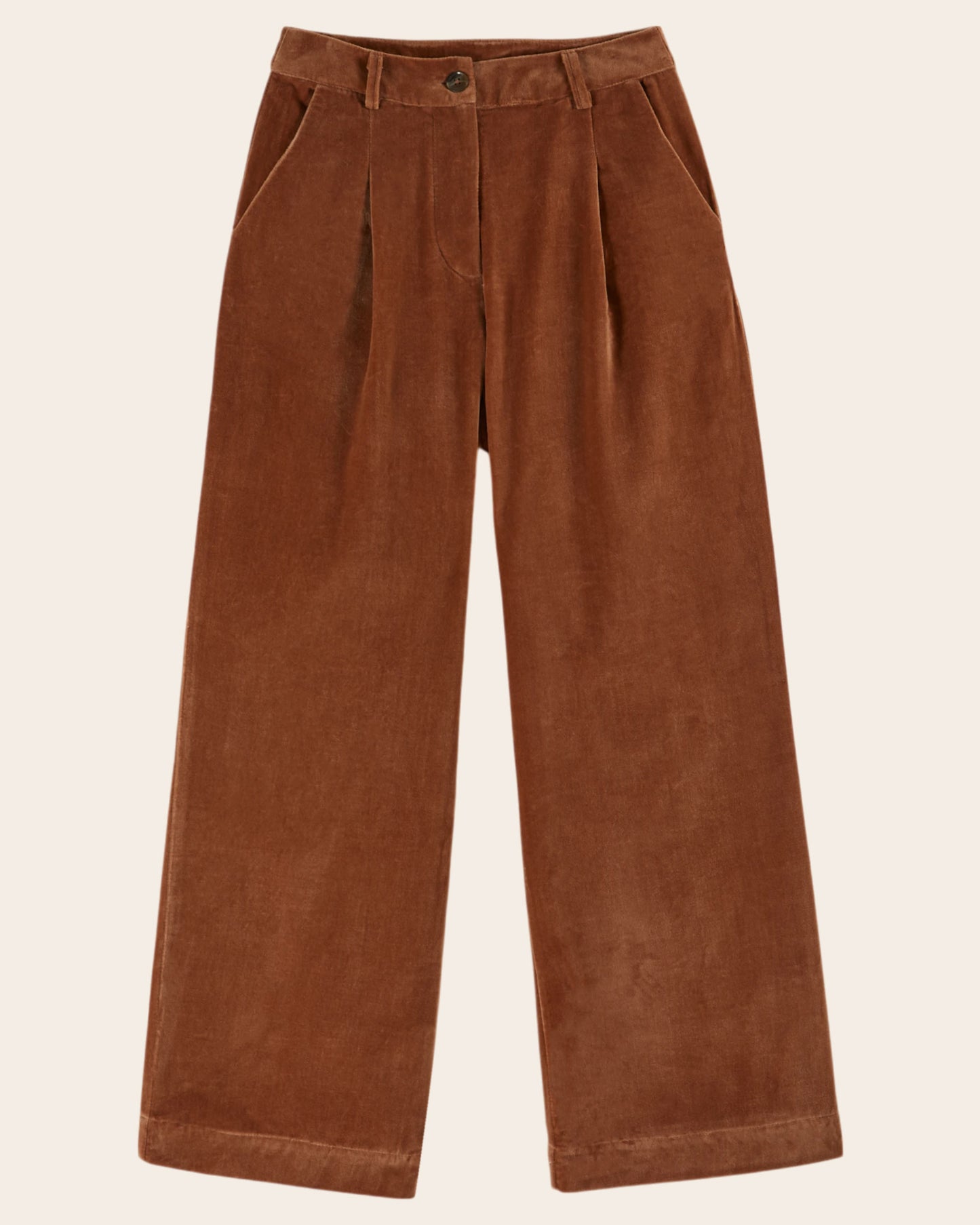 Pantalon - Velours caramel