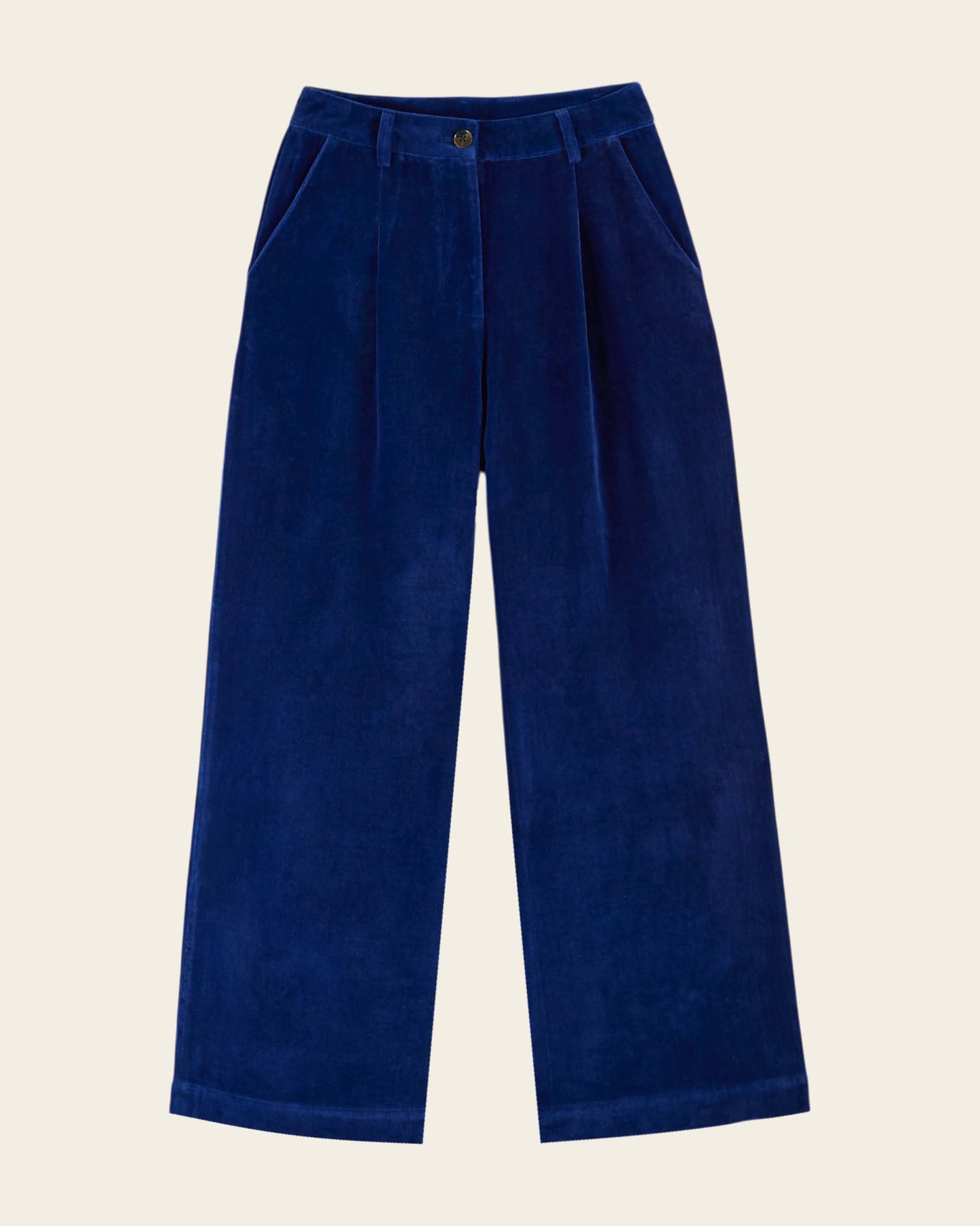wide royal velvet pants