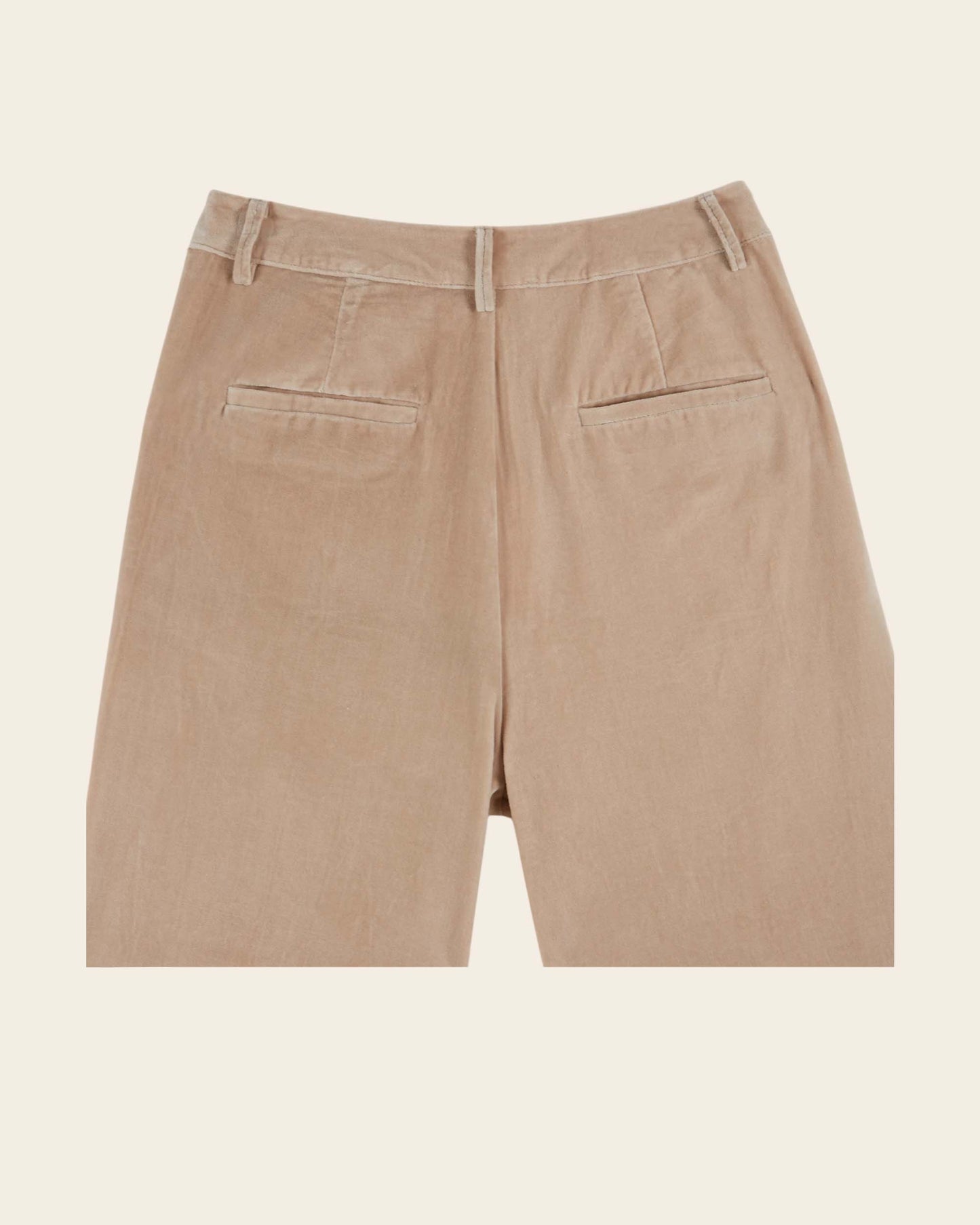 wide sand velvet pants