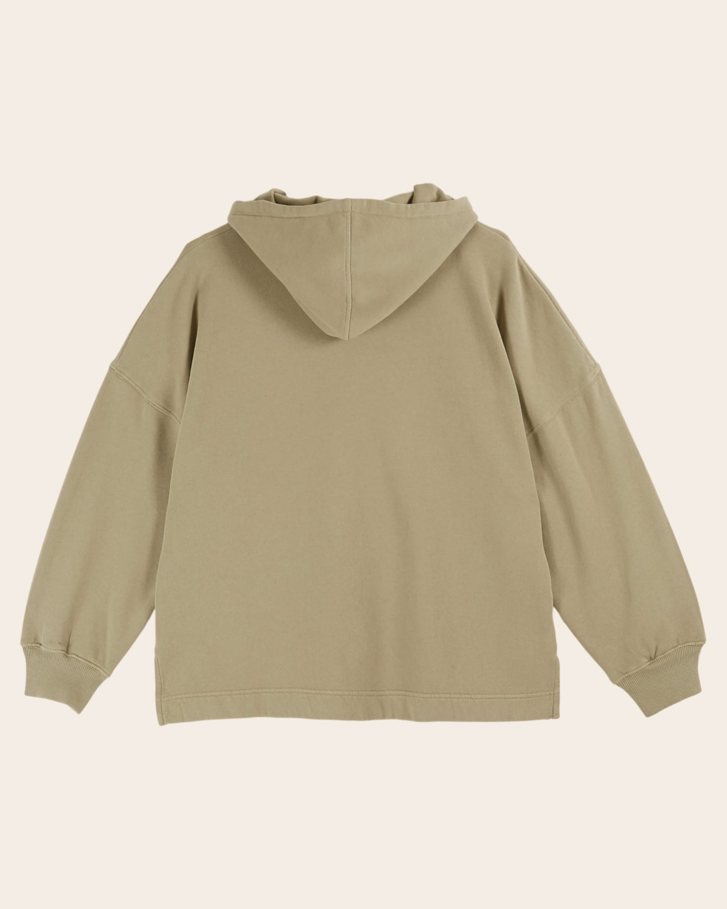 Sweat à capuche - Coton bio kaki