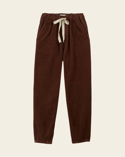 Pantalon velours cotelé châtaigne