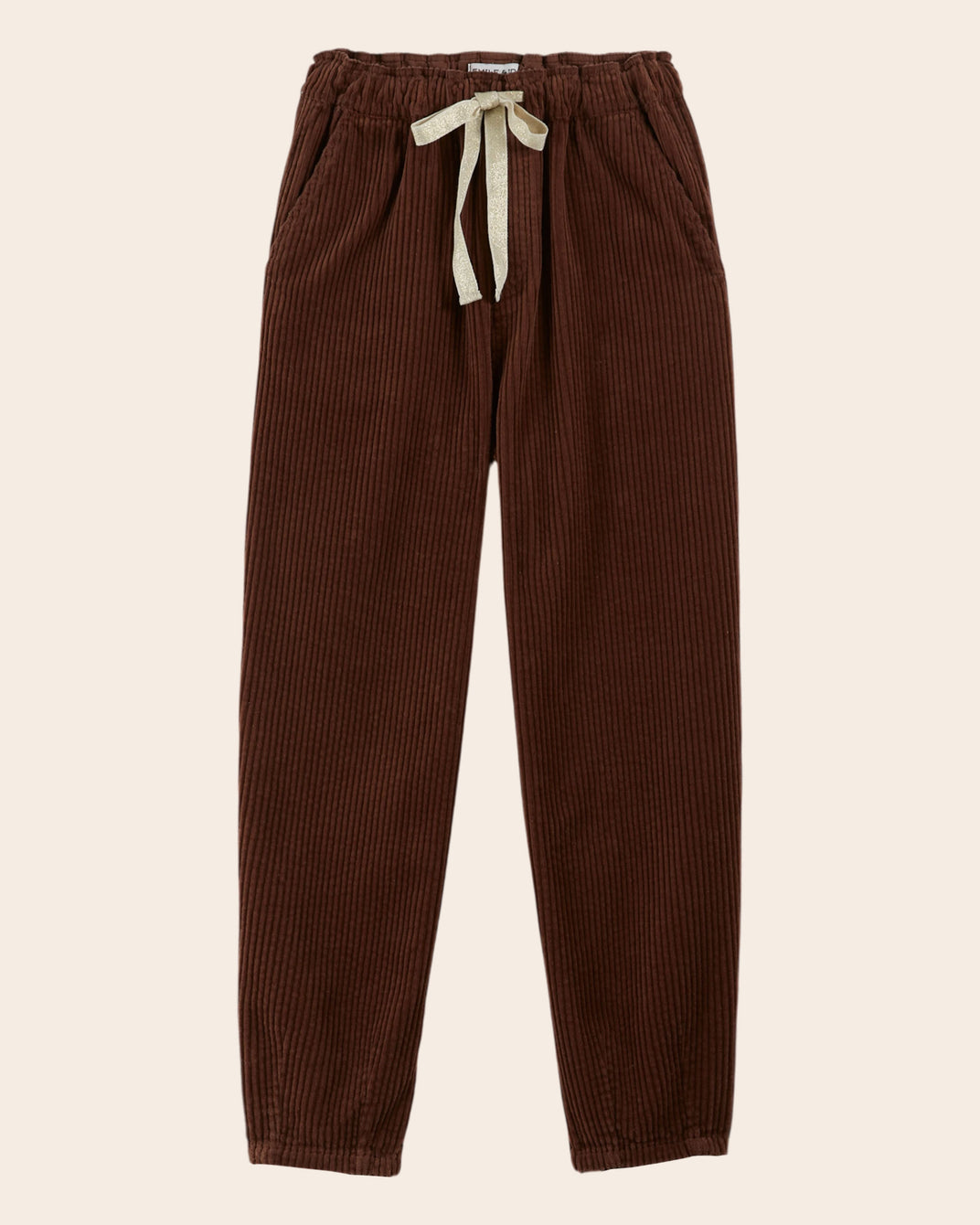 chestnut elastic pants