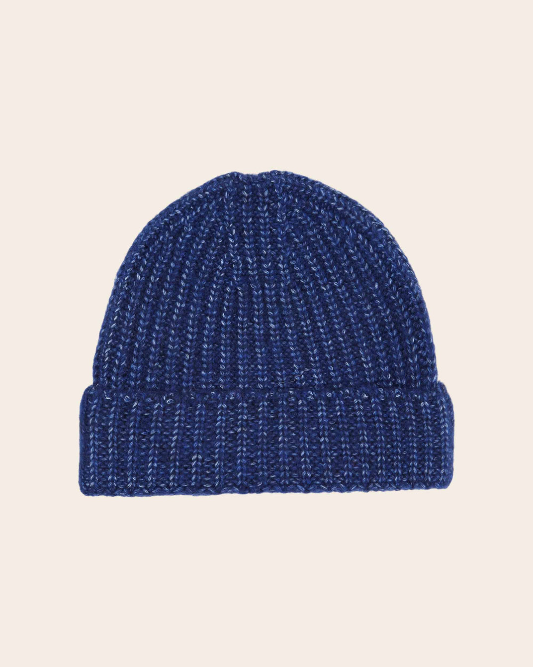 Bonnet laine mérinos bleu