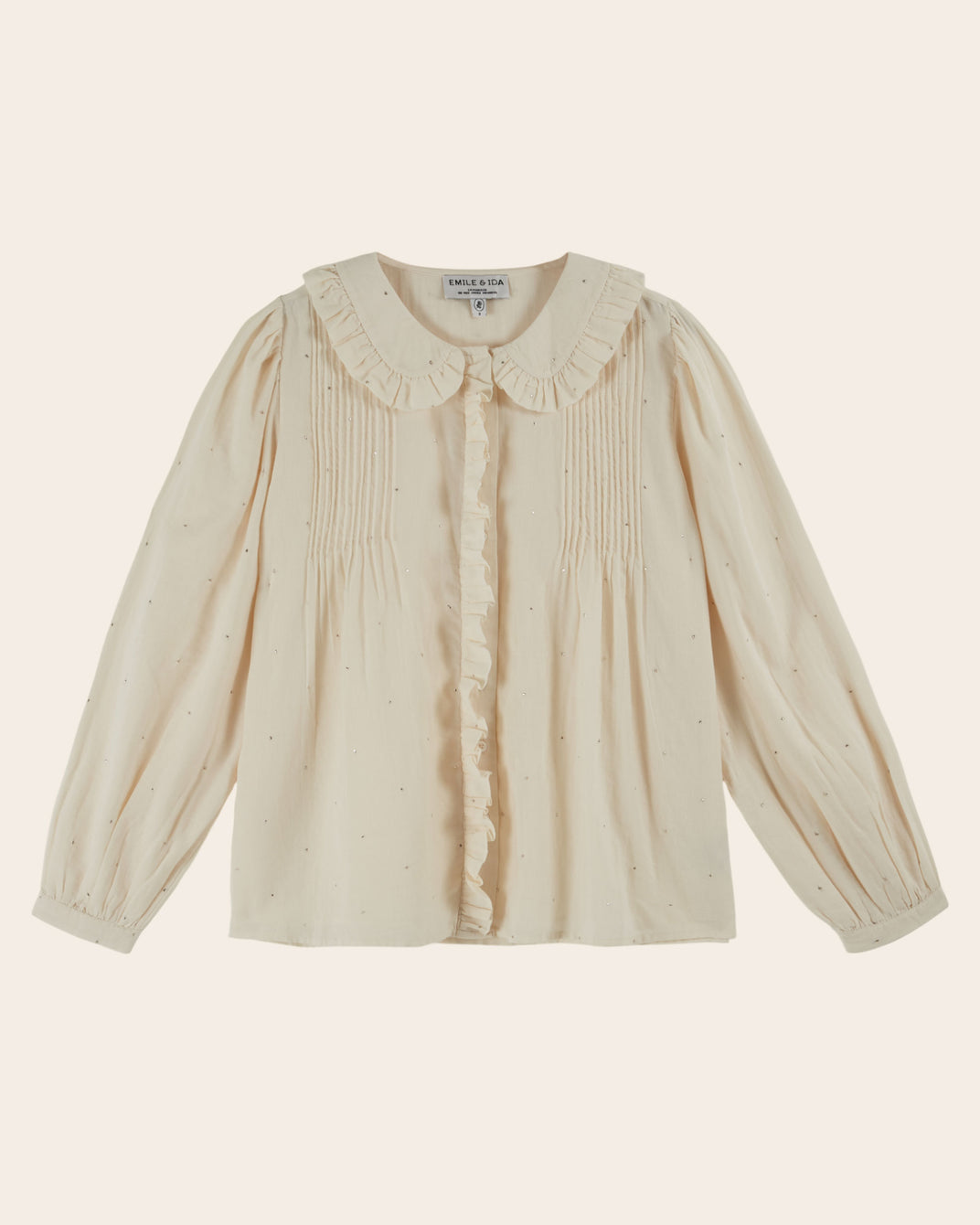 Blouse - Volanté mukesh crème