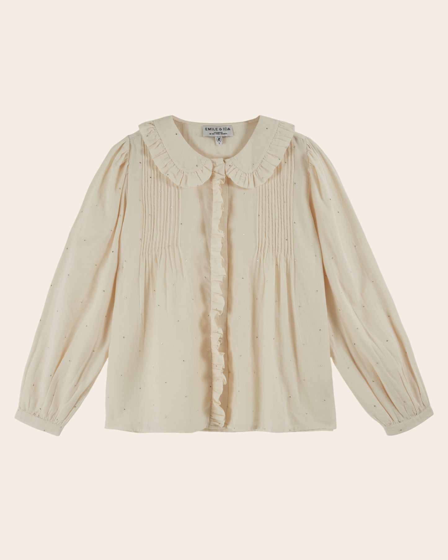 Blouse - Volanté mukesh crème