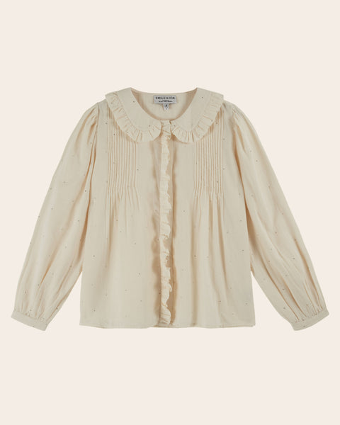 Blouse - Volanté mukesh crème