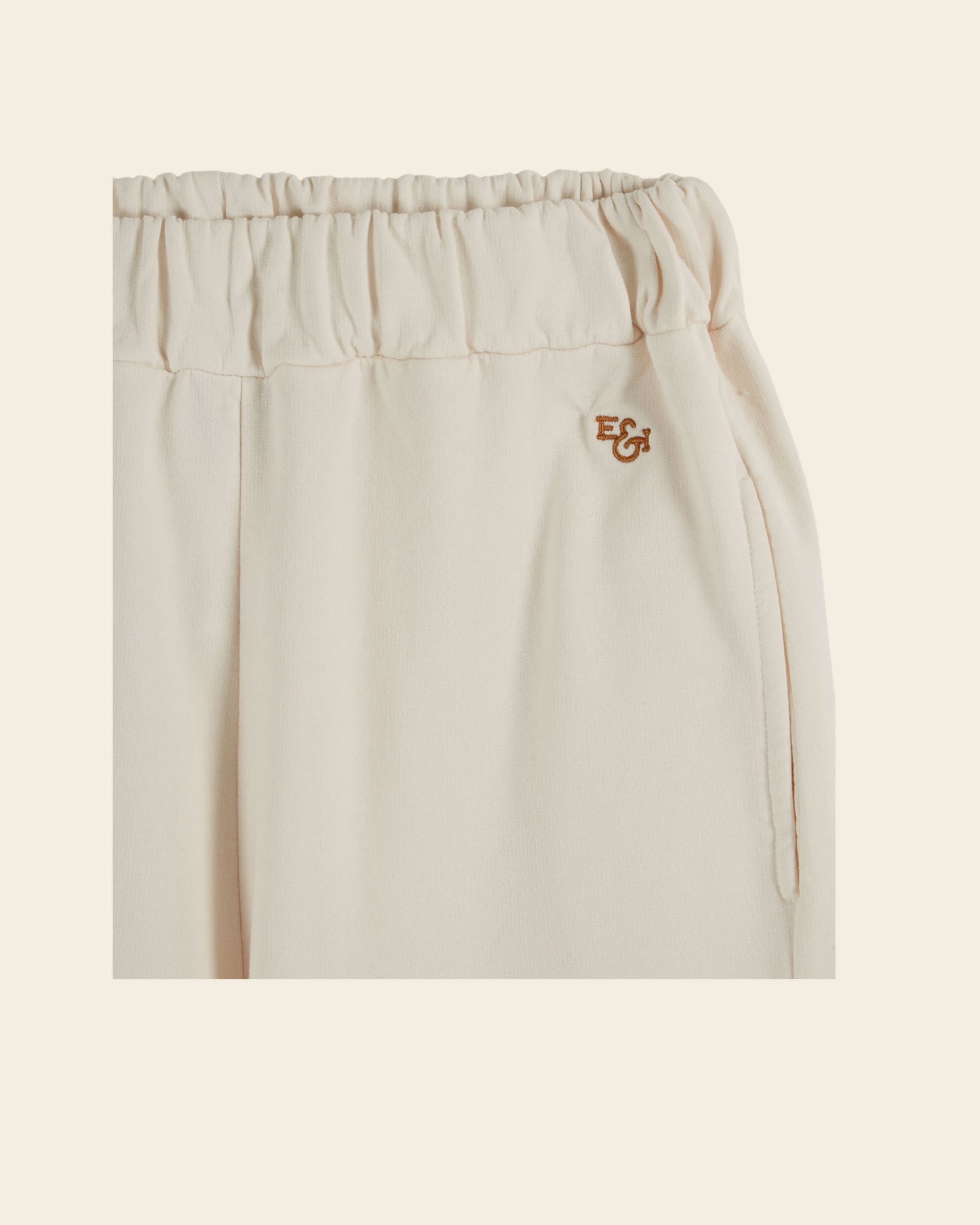 Jogging coton bio écru
