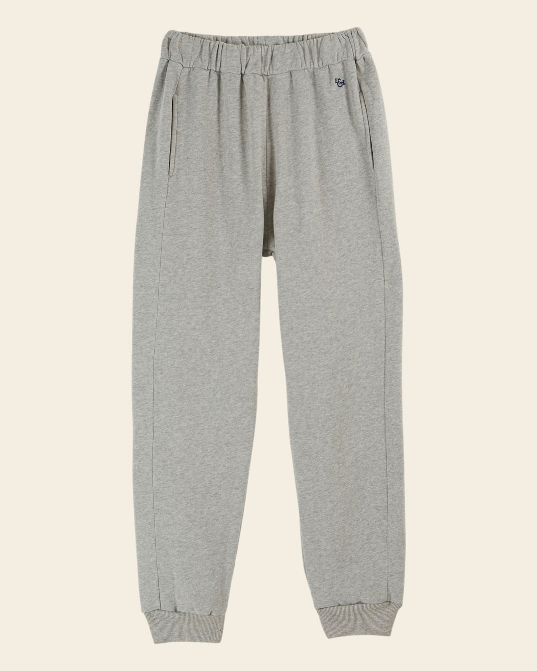 Jogging coton bio gris chiné