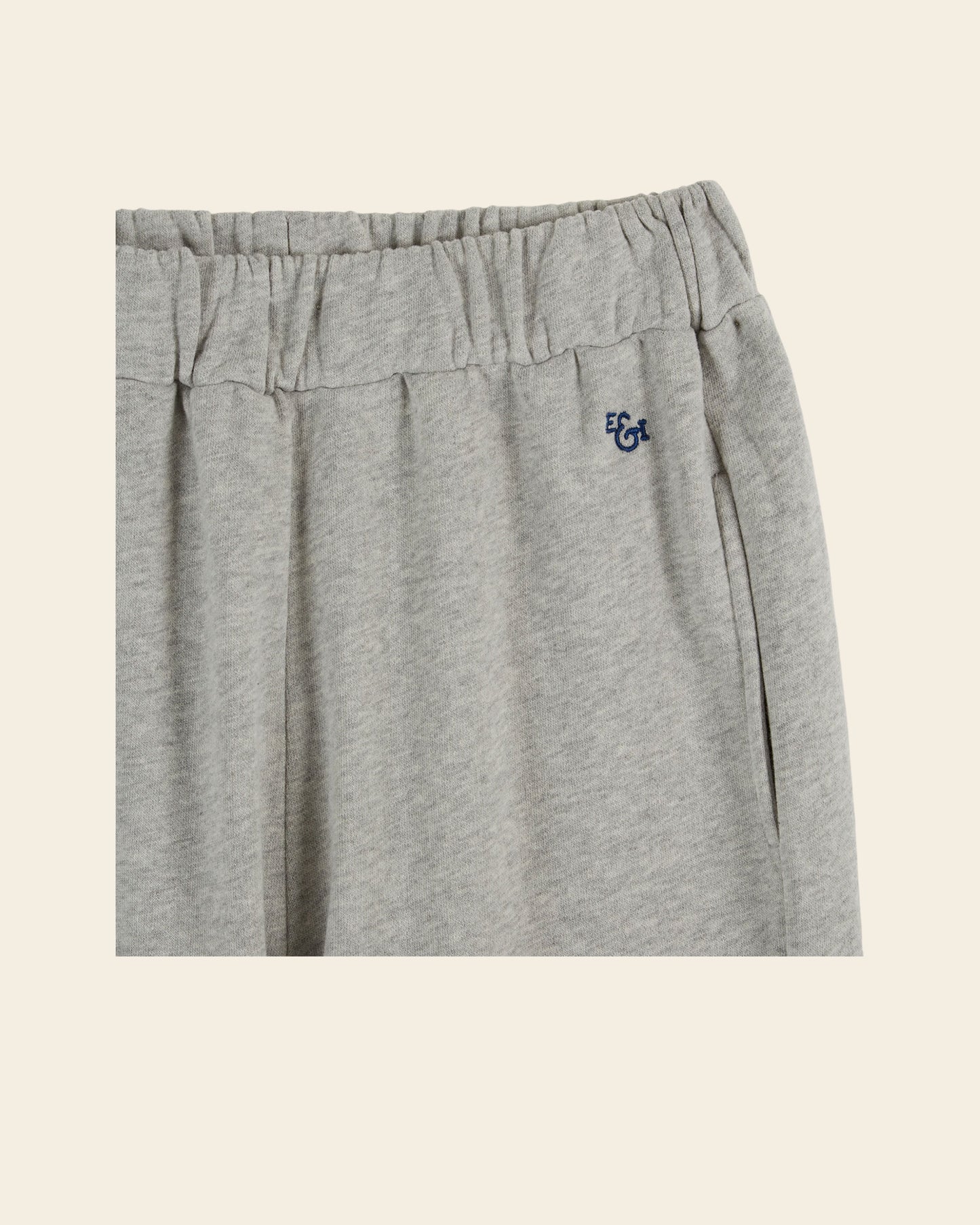 Jogging coton bio gris chiné