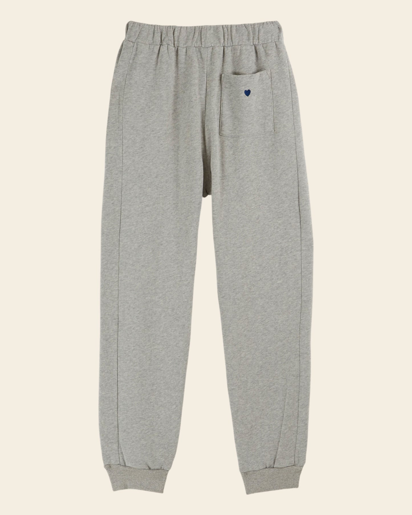 Jogging coton bio gris chiné
