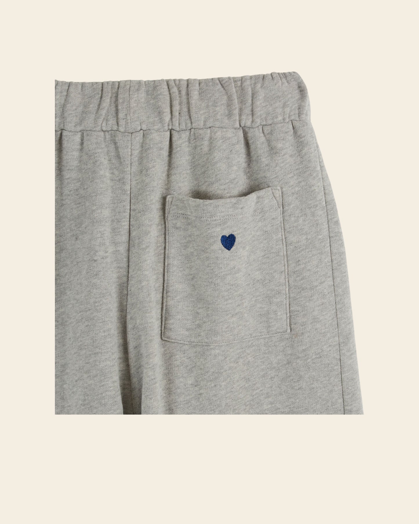 Jogging coton bio gris chiné