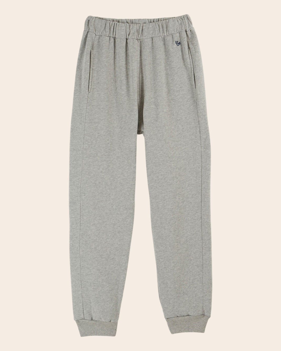 Jogging coton bio gris chiné