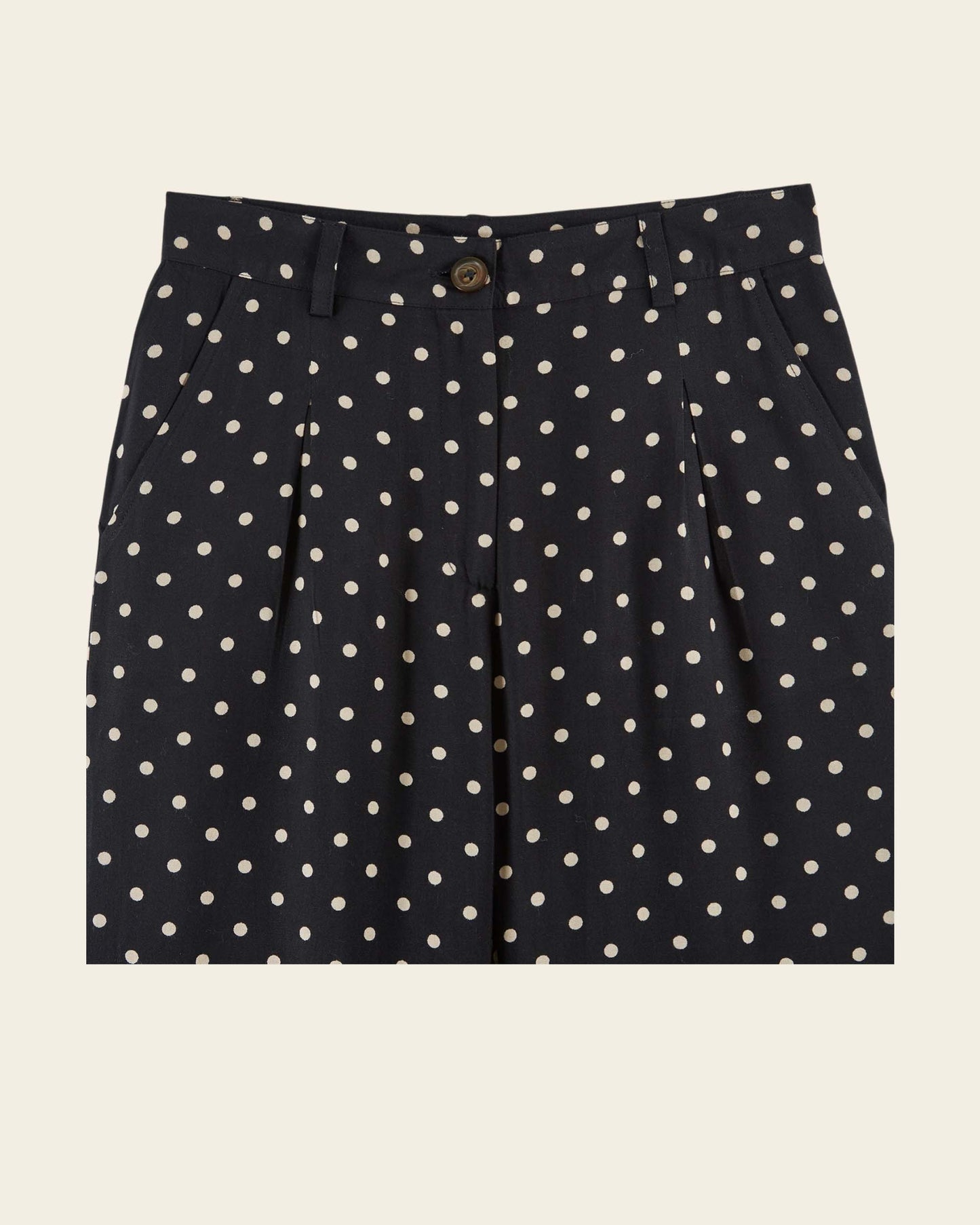 Pantalon à pois noir