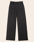 Pantalon à pois noir