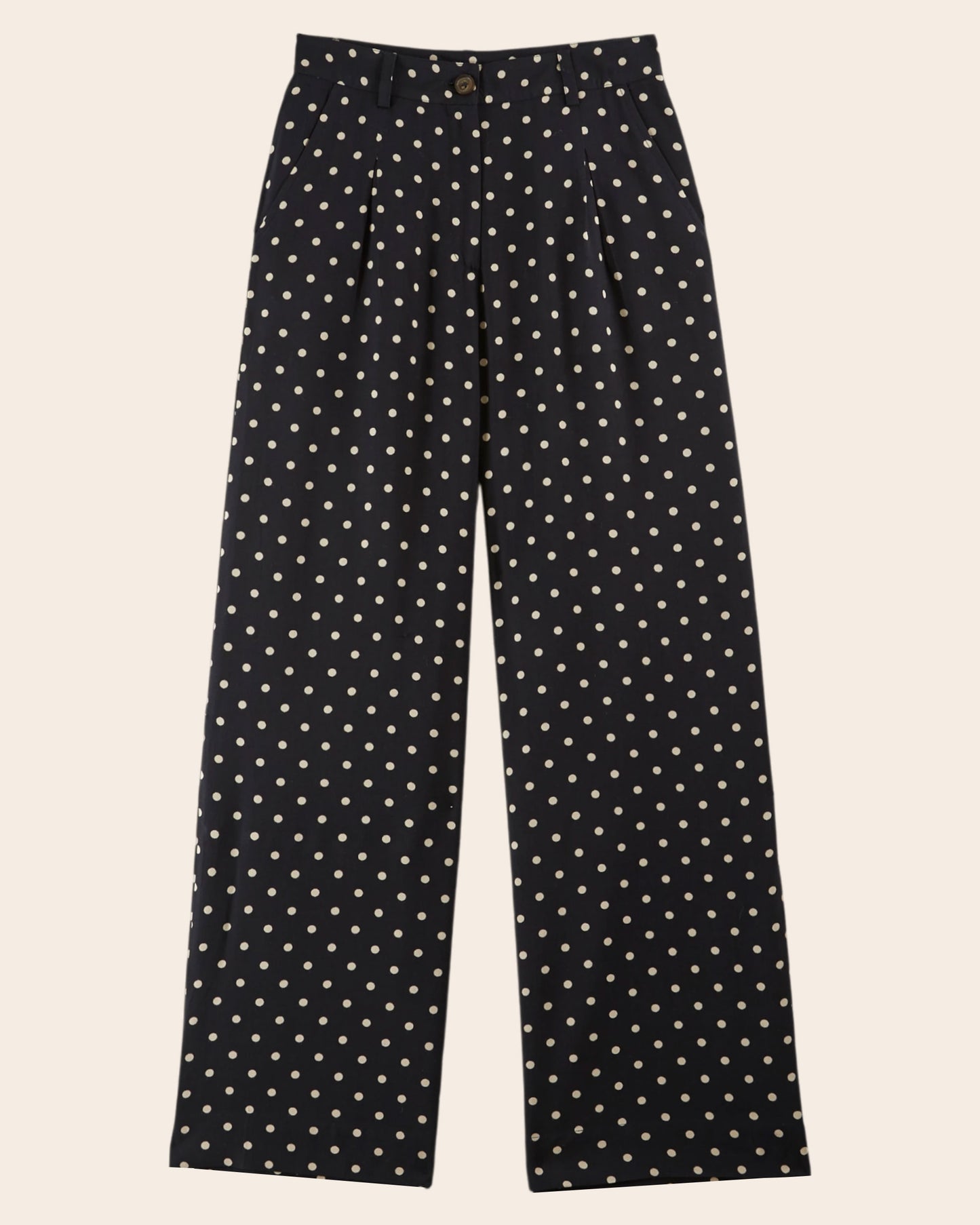 Pantalon à pois noir