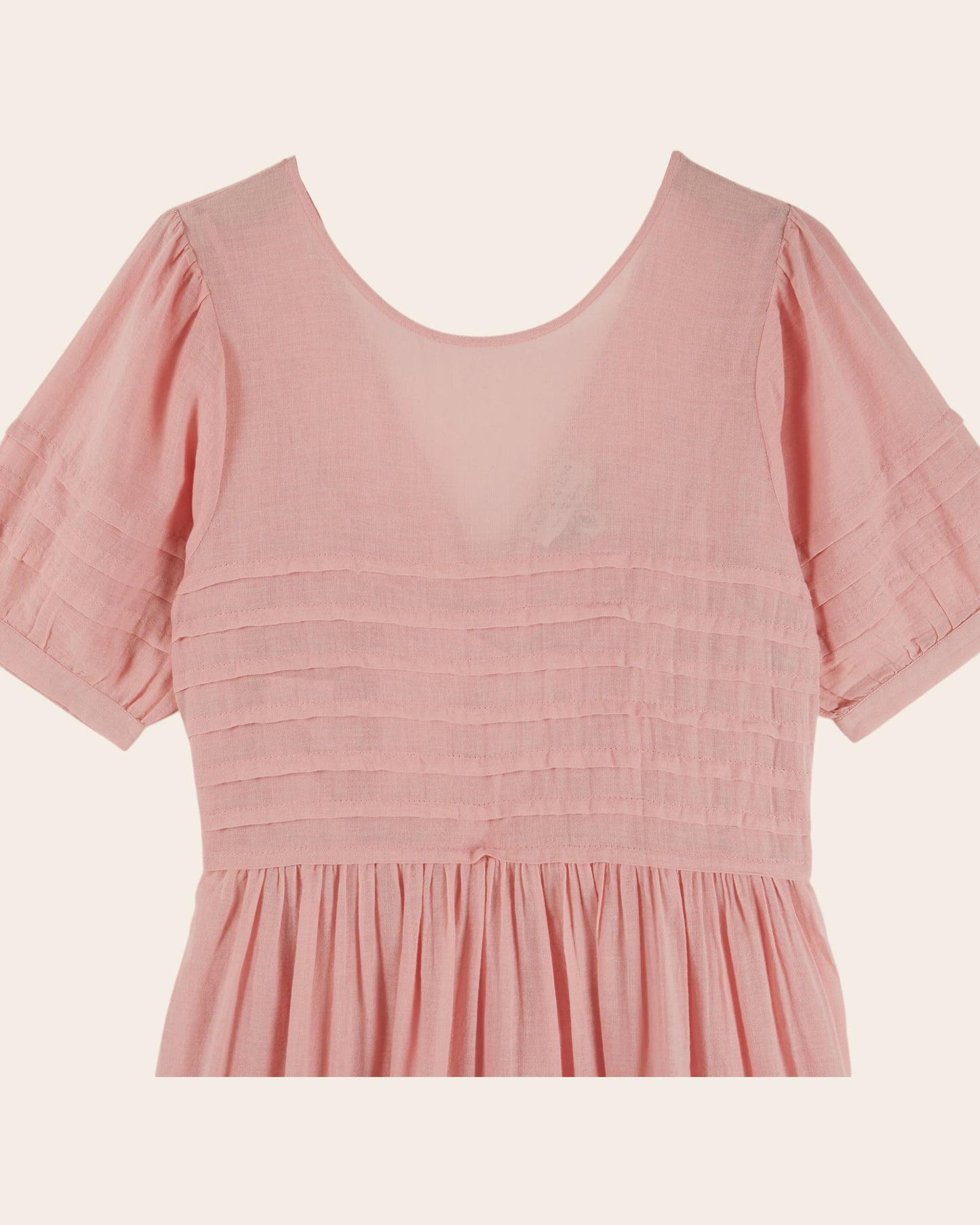 Robe longue - Plissée rose