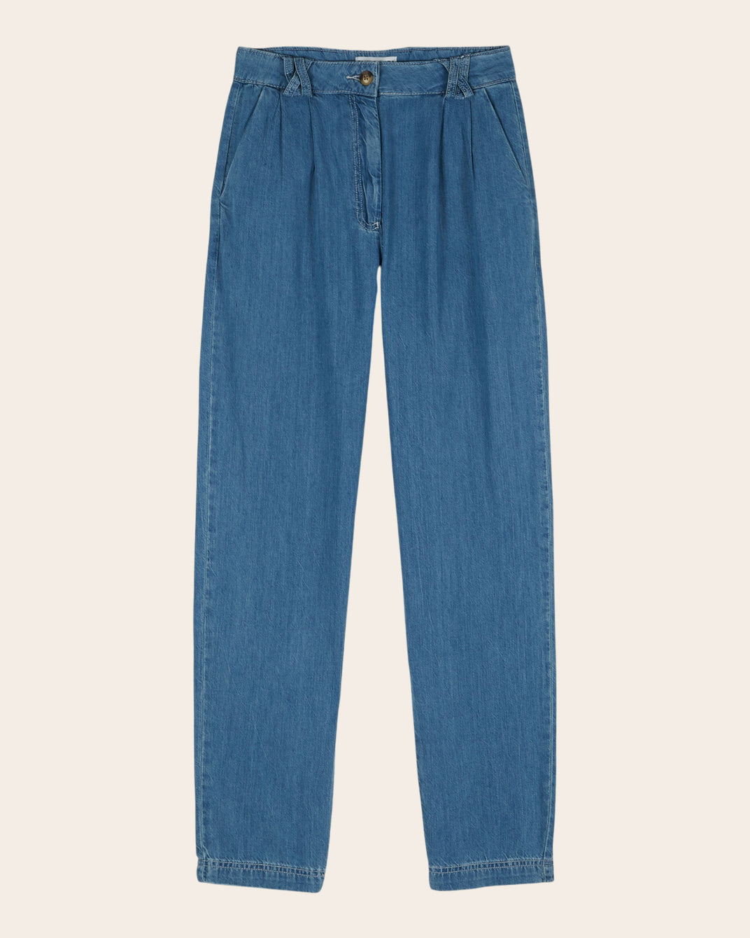 Pantalon - Carotte denim bleu