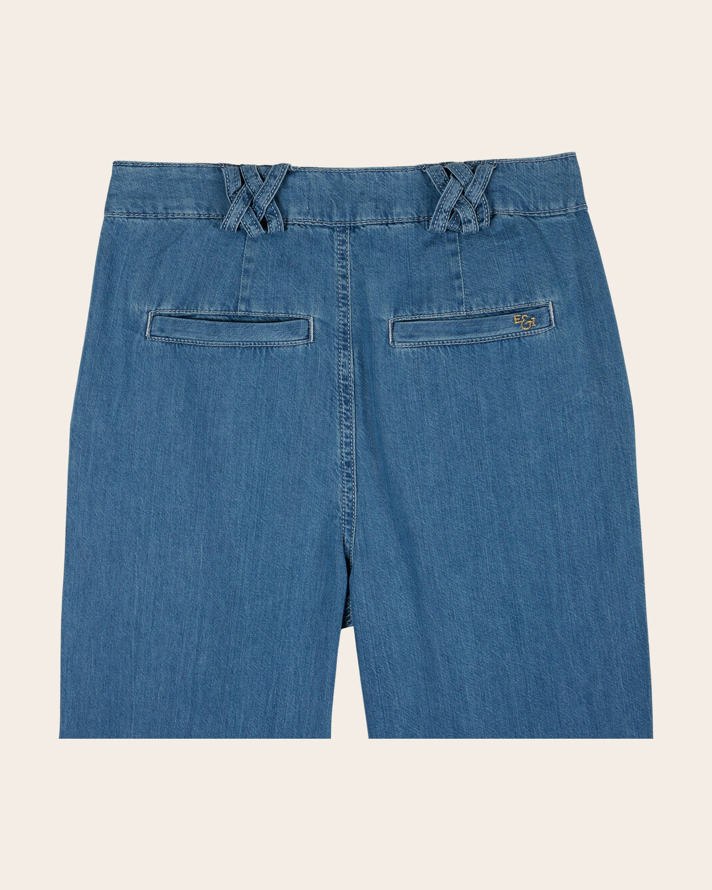 Pantalon - Carotte denim bleu
