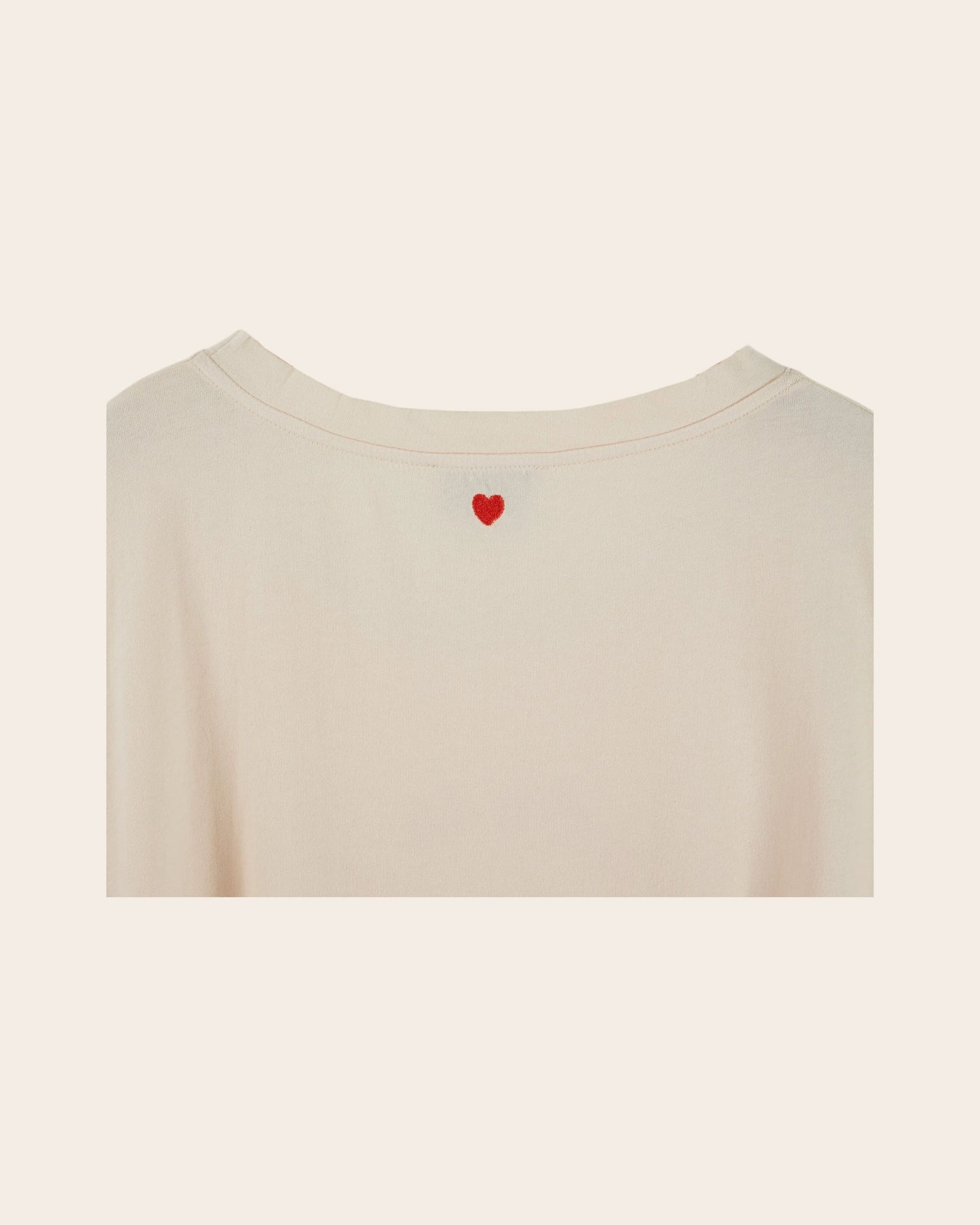 T-shirt - Il y a de la joie rose crème