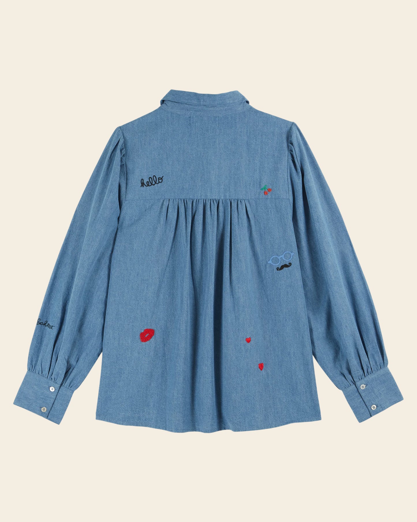 Chemise anniversaire 15 ans chambray