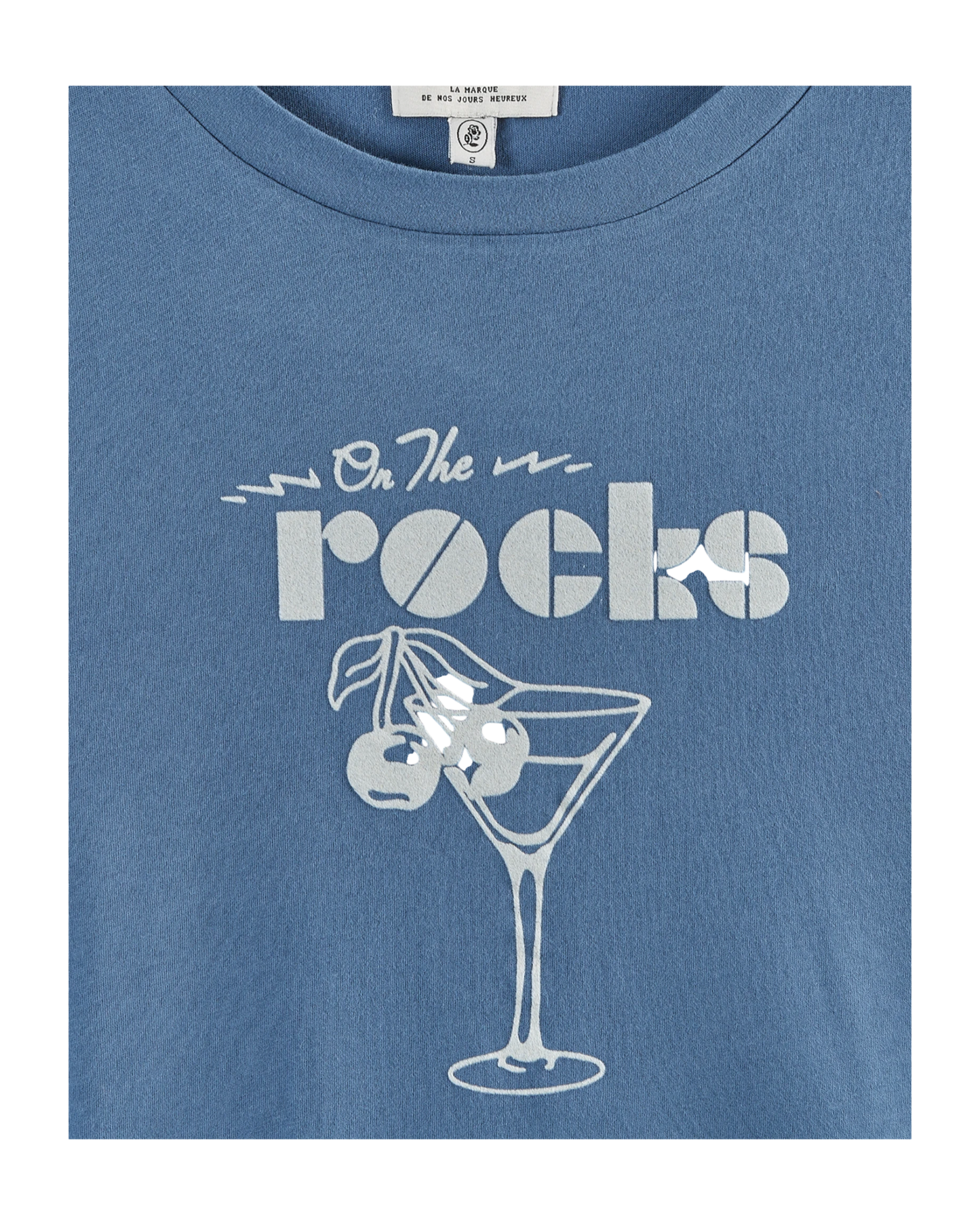 T-shirt On the Rocks coton bio bleu