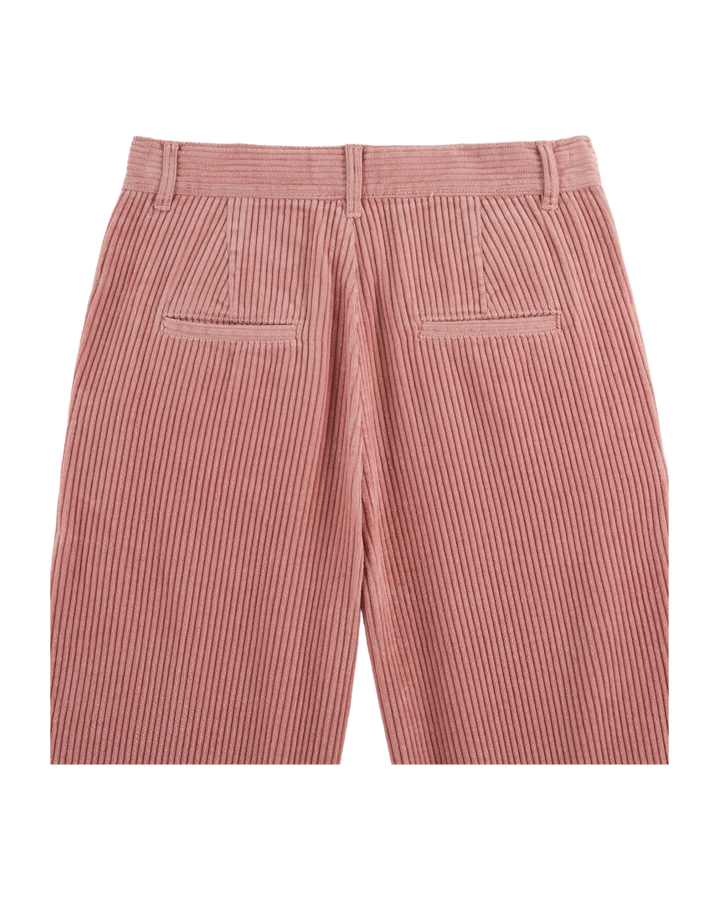 Pantalon wide velours blush