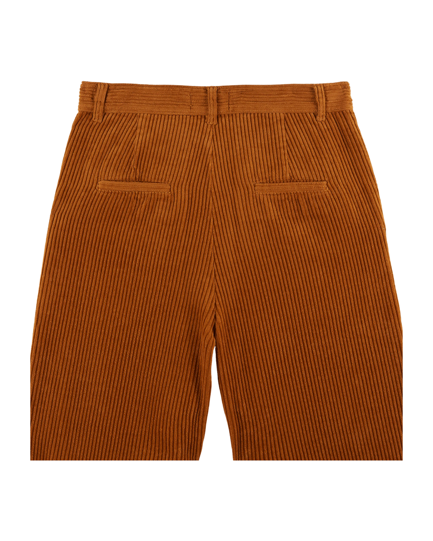 Wide orange brown velvet pants