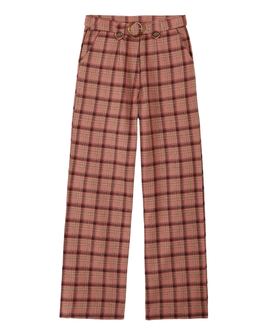 Pantalon carreaux blush