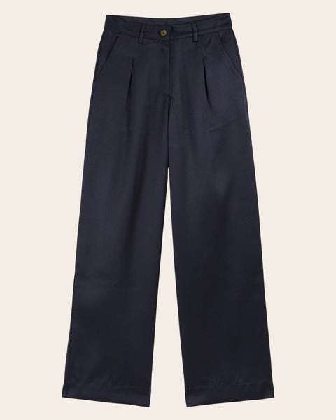 Pantalon - Satiné navy