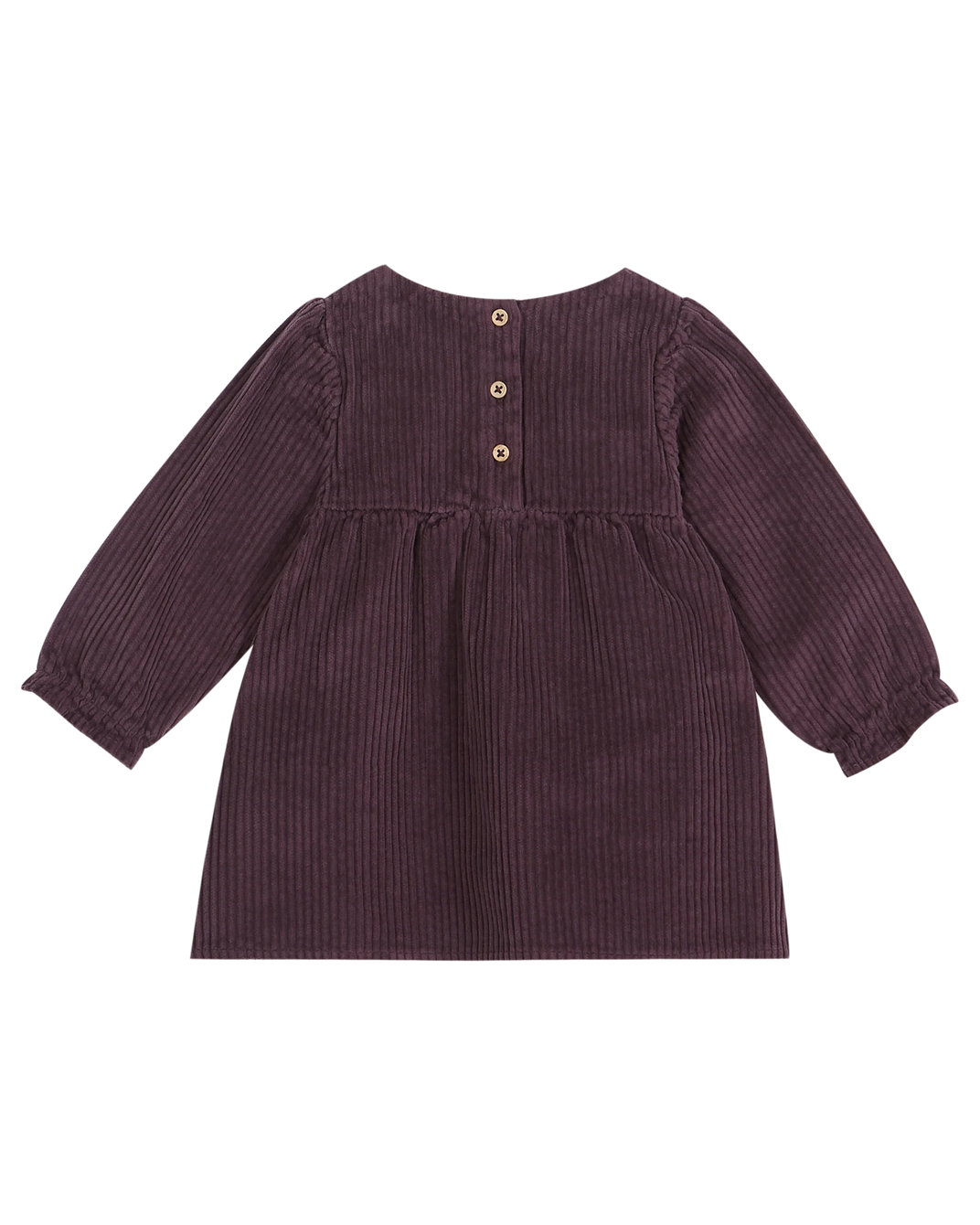 Robe velours aubergine