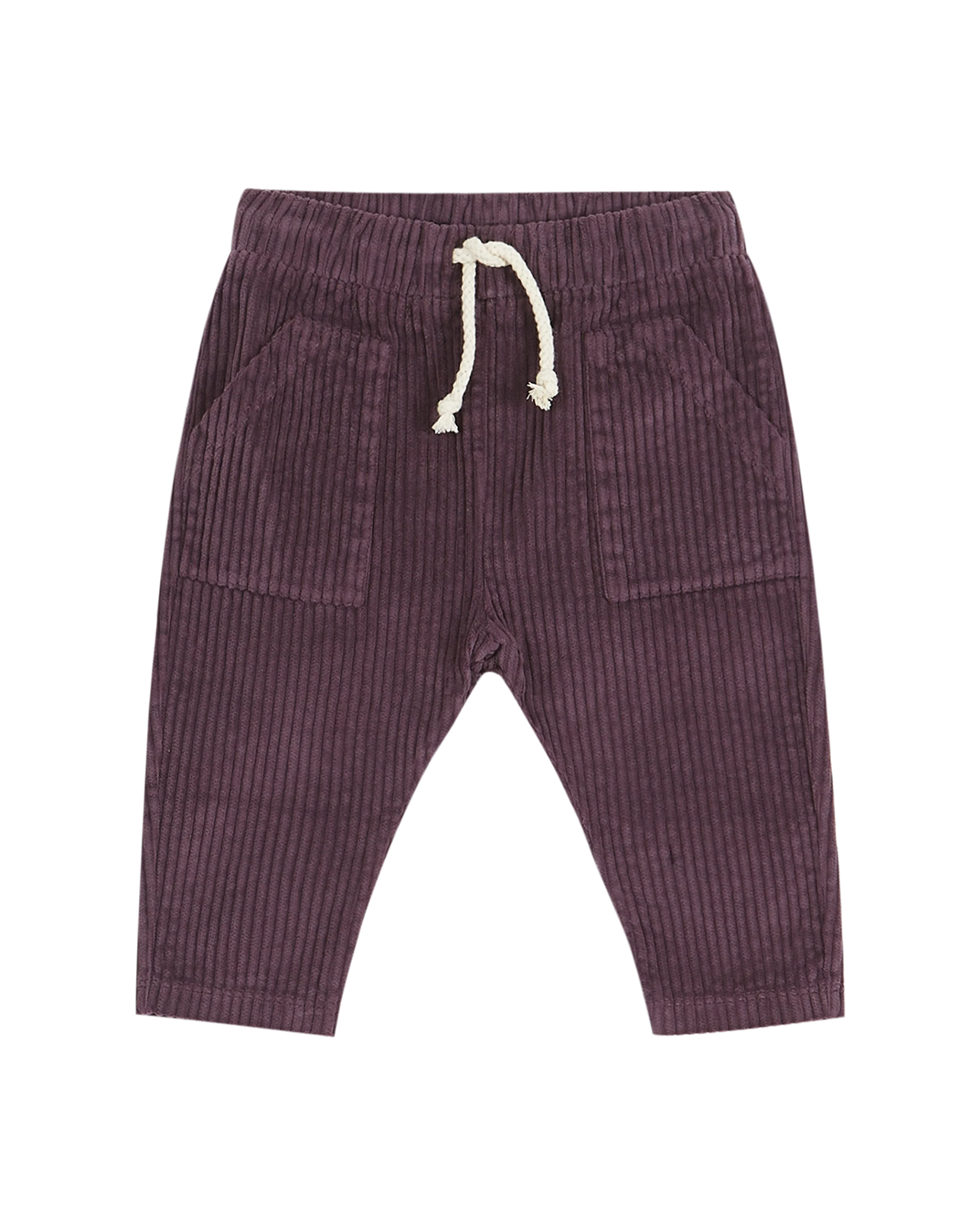 Pantalon velours aubergine