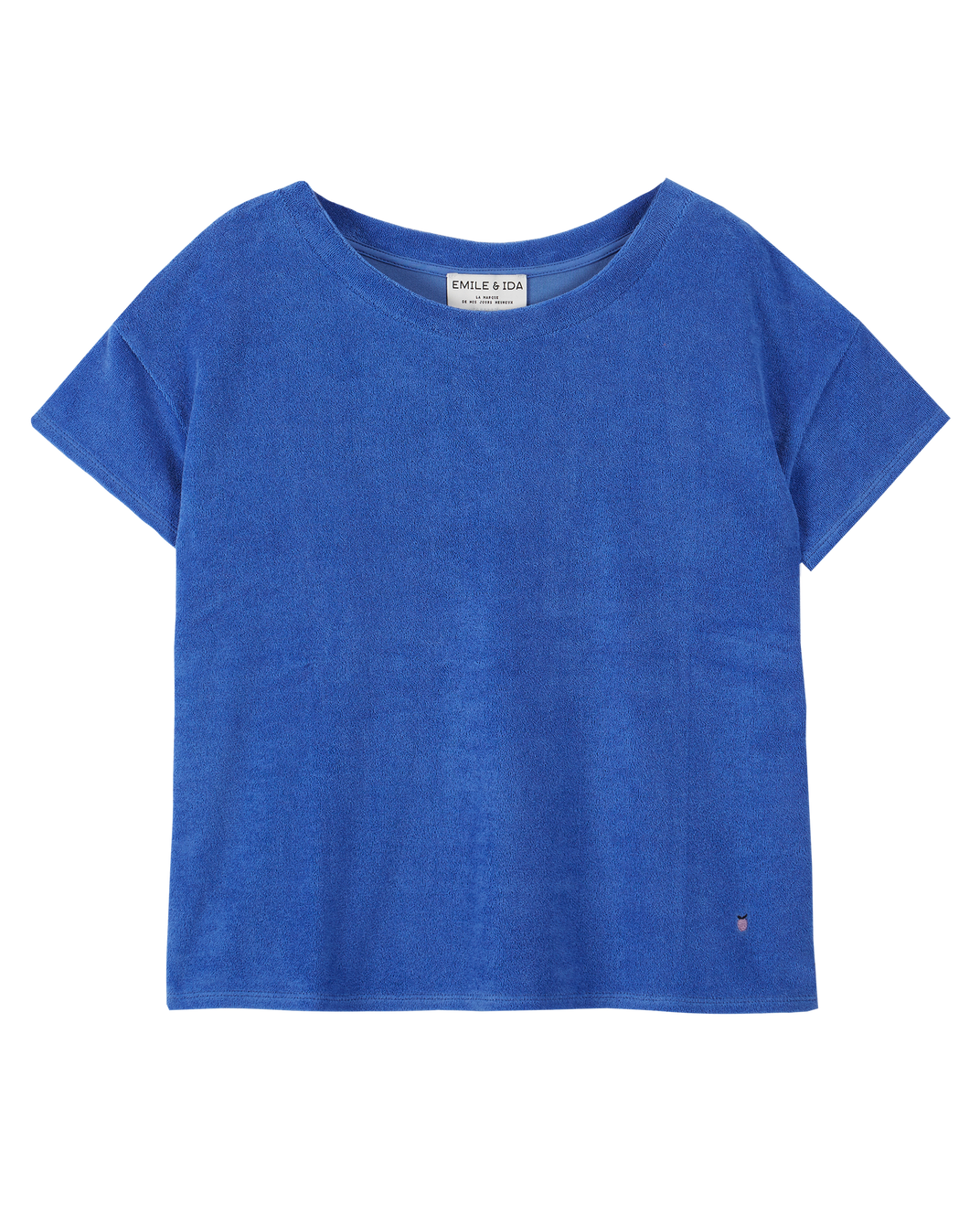 Tee-shirt femme éponge céleste