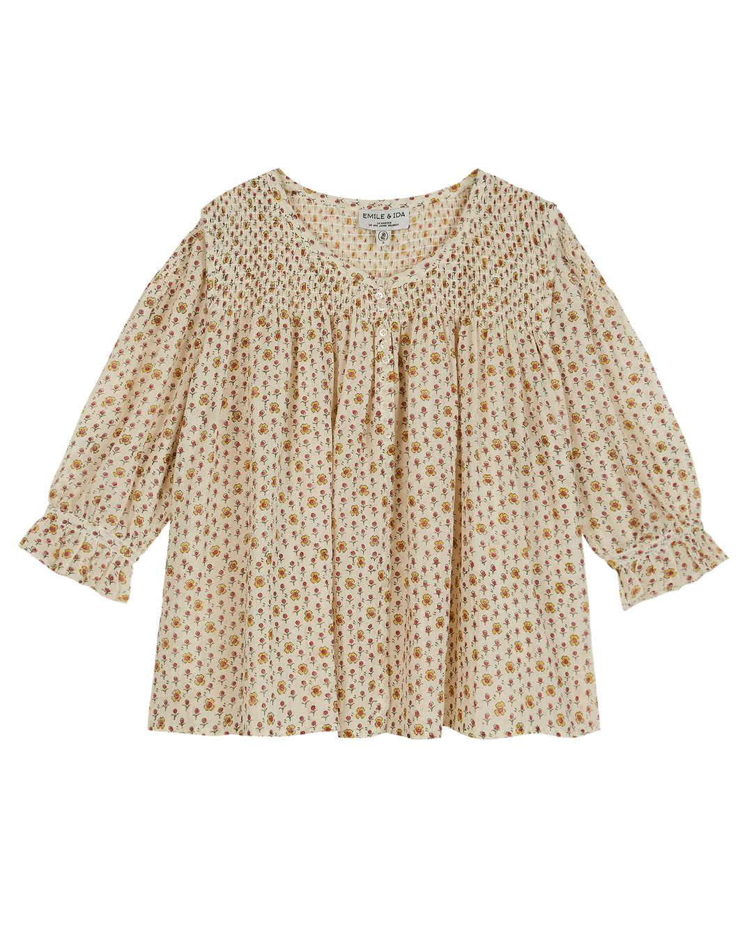 Blouse voile de coton écru daisy