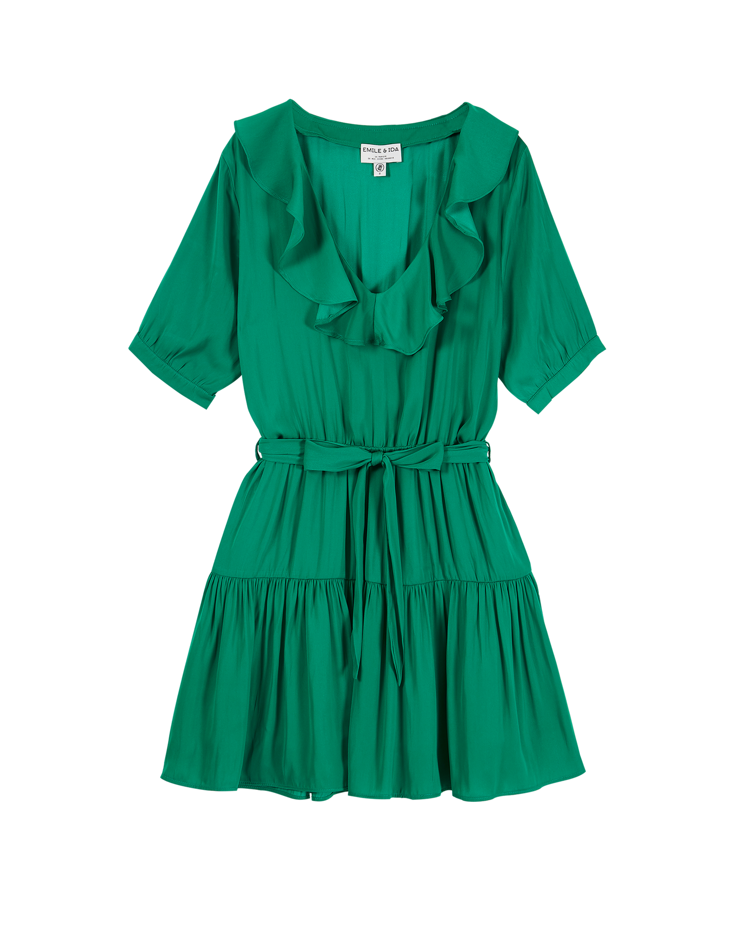 Robe viscose vert