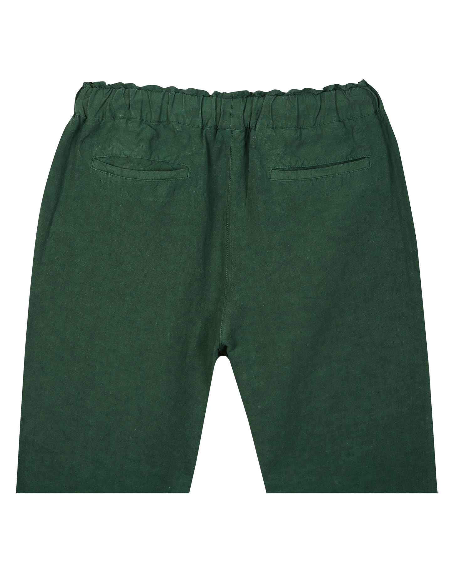 Pantalon coupe relaxed en lin et viscose bouteille
