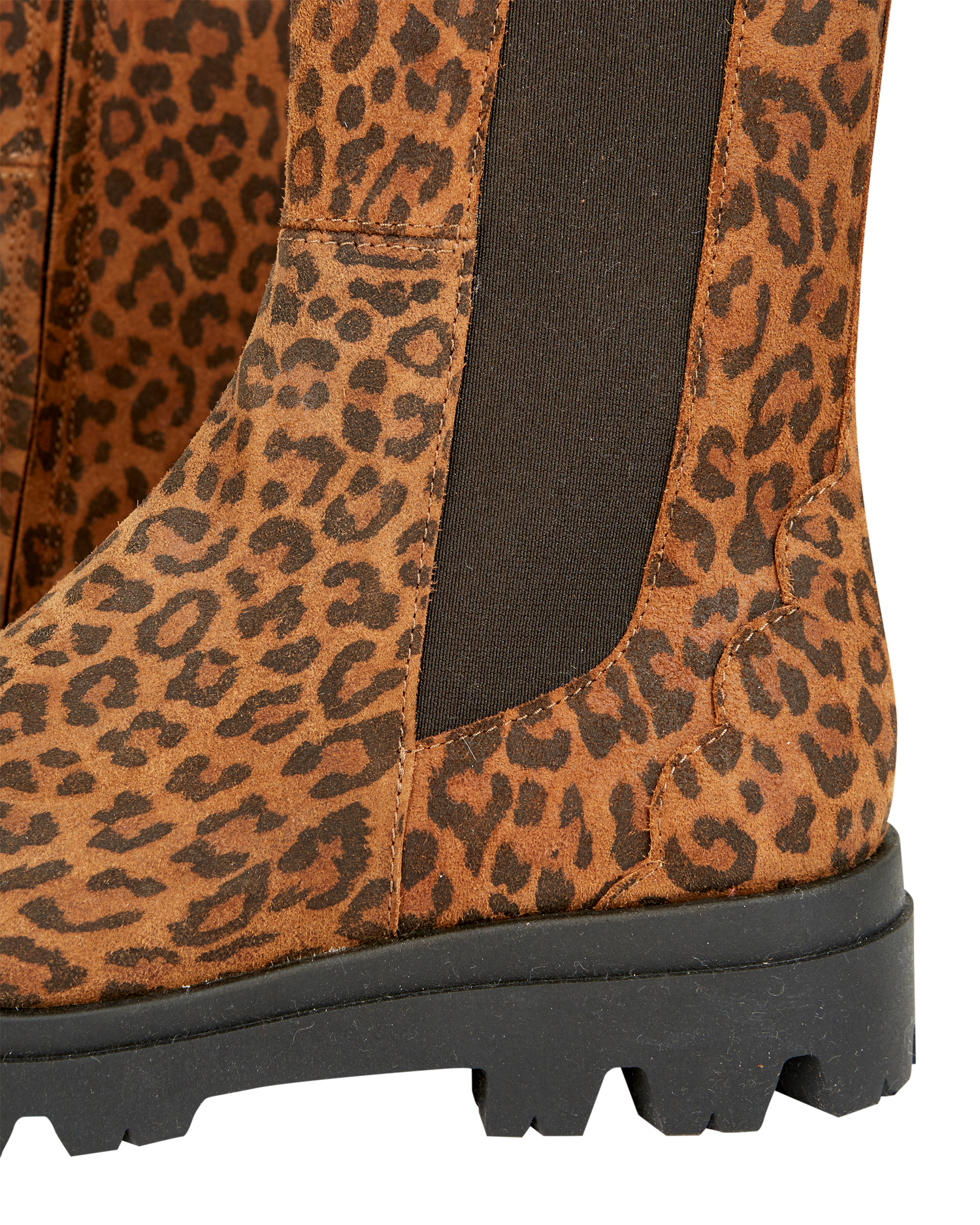 Boots femme cuir l opard brun Emile et Ida