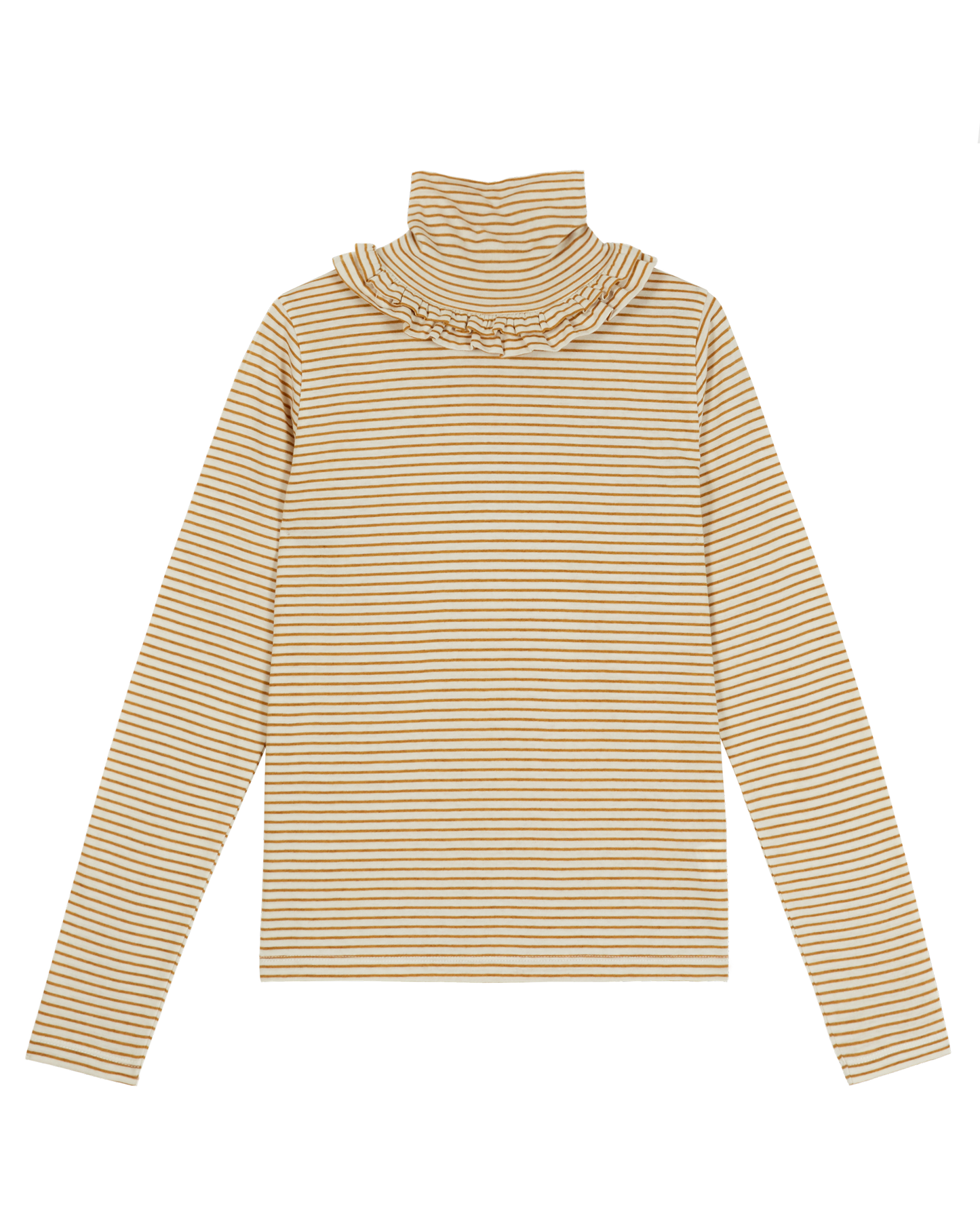 Sous-pull femme rayures coton bio biscotte